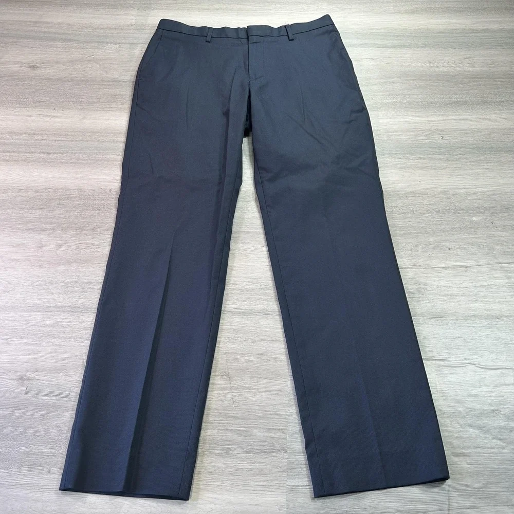 Banana Republic Pants Mens 33x32 Blue Slim Fit Stretch Chino Dress Casual Office